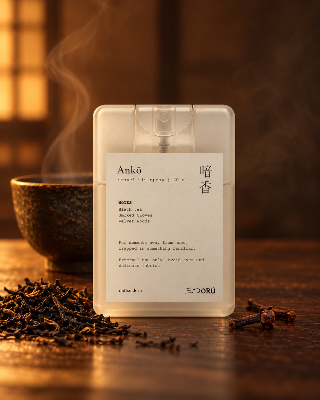 Anko Pocket Mist with black tea and smoked cloves