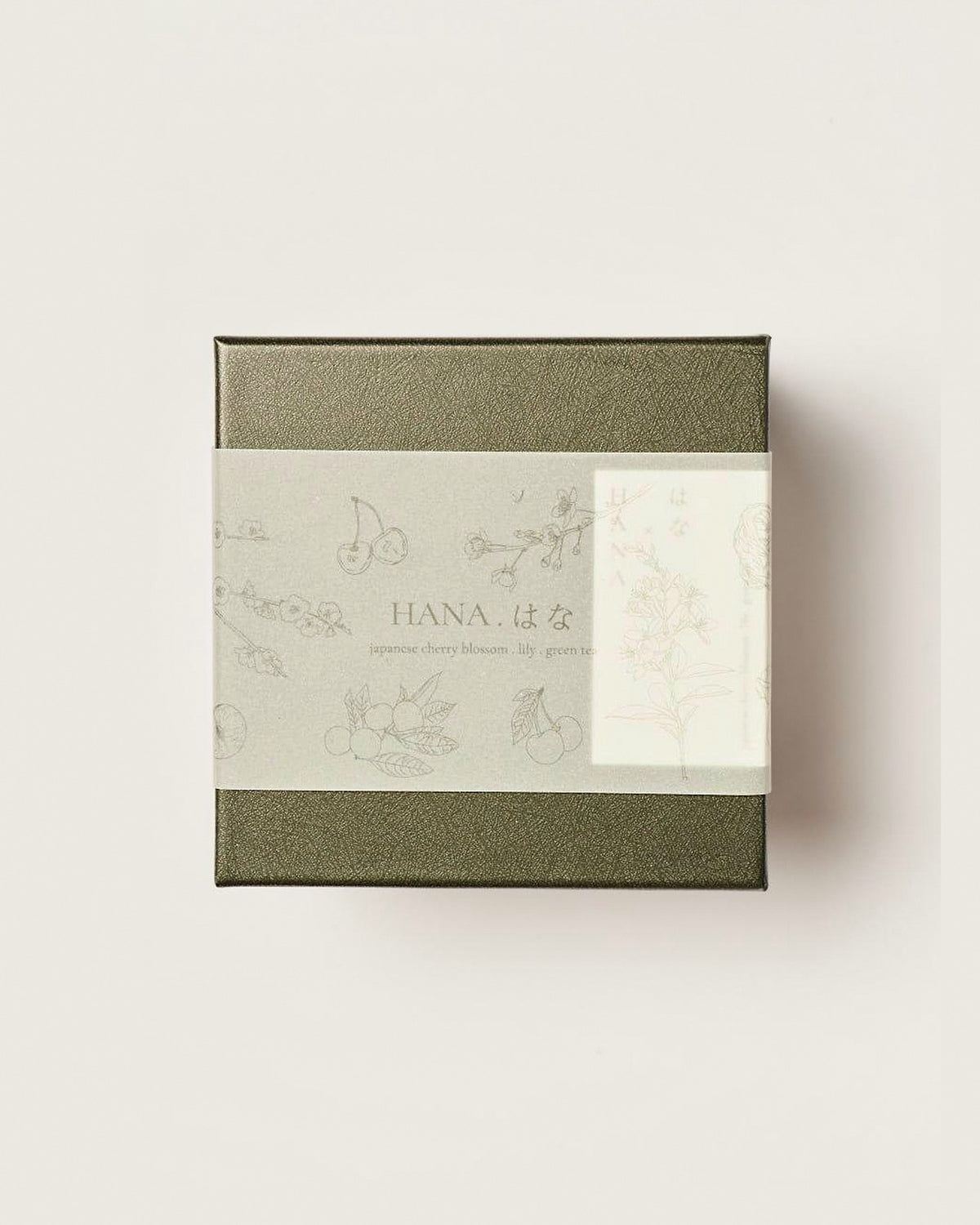 HANA candle gift box – Japanese Cherry Blossom, Lily, Green Tea