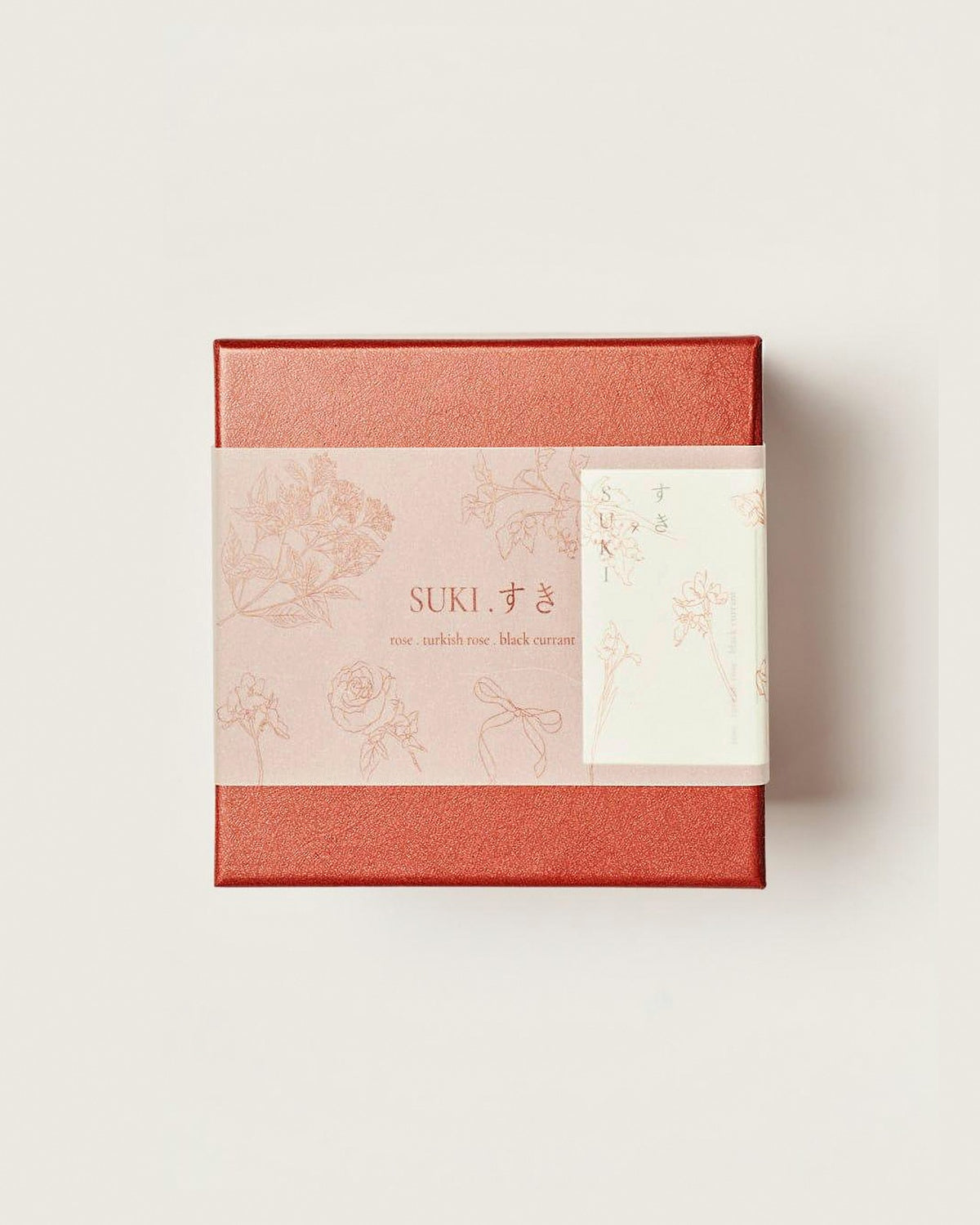 SUKI candle gift box – Rose, Turkish Rose, Black Currant